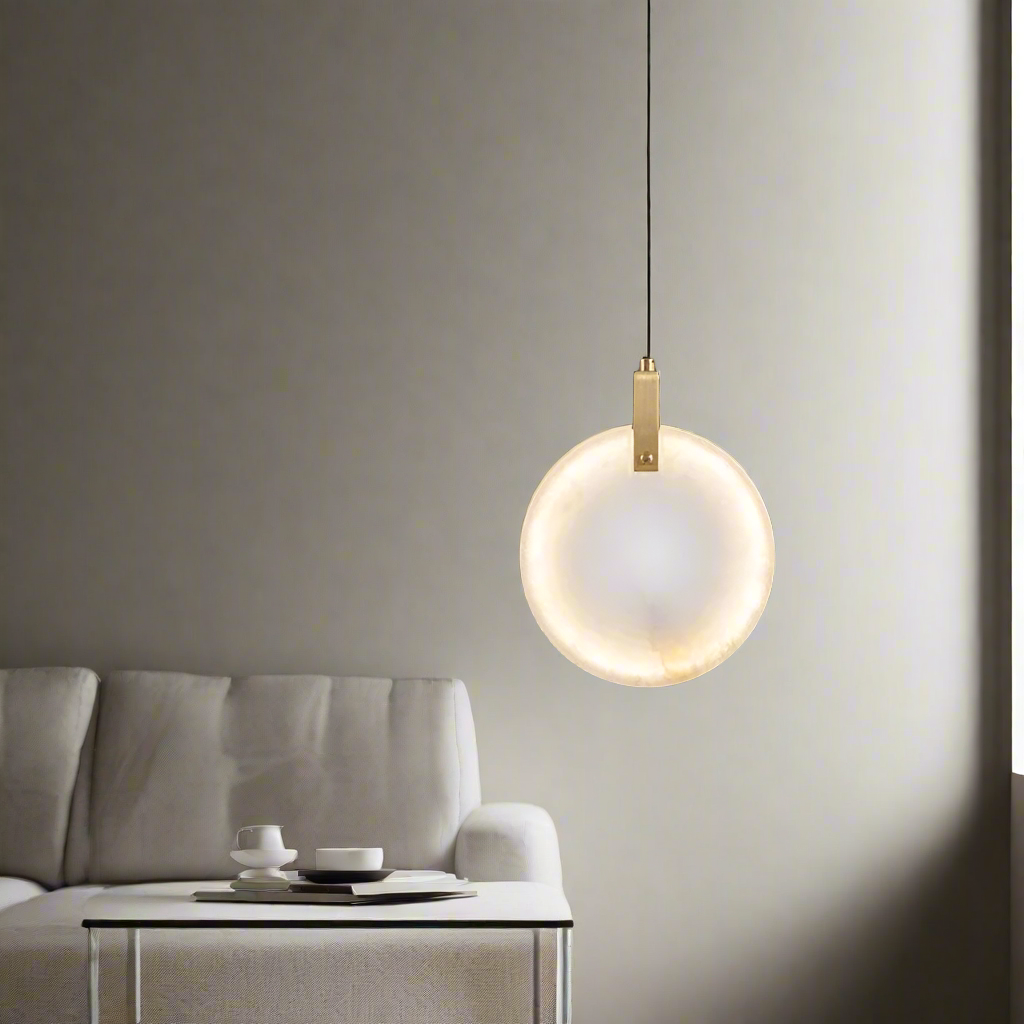 Lorenzo Single Spanish Marble Pendant Light