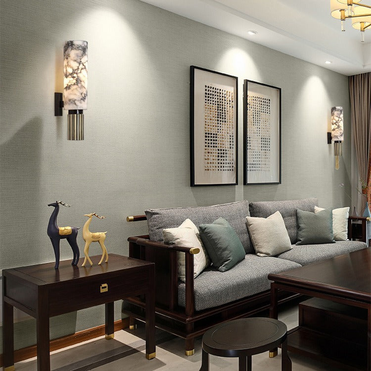 The Polished Marble Minimalist Metal Wall Light