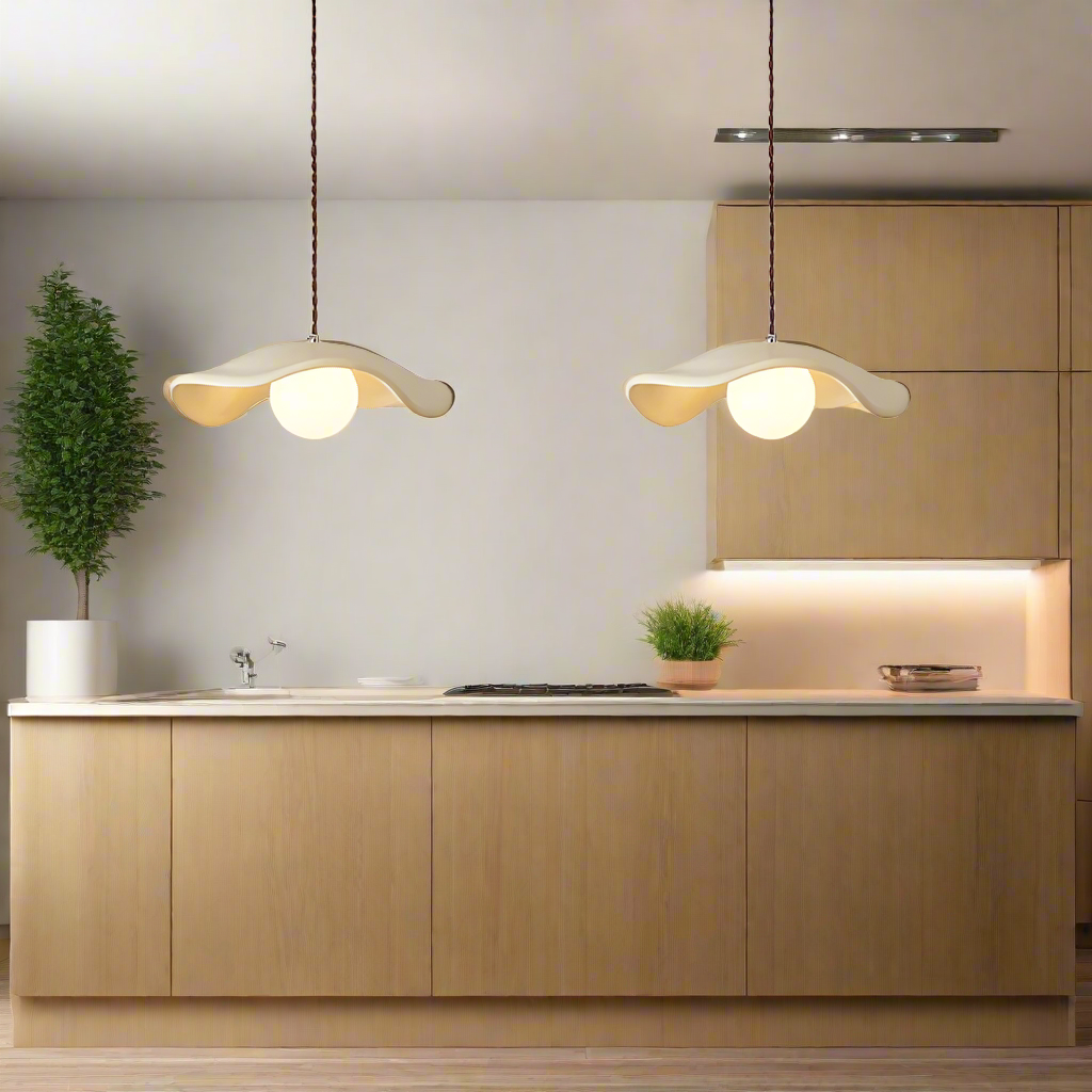 Yumi Sculptural Resin Elegance Minimalist Pendant Light