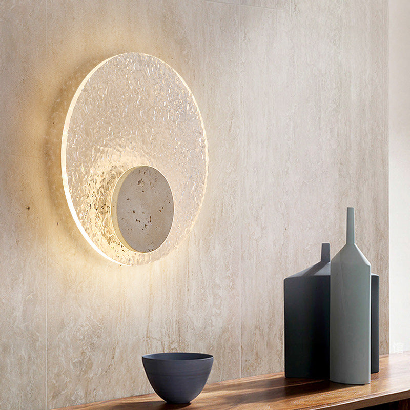 Acrylic Travertine Creative Wall Light