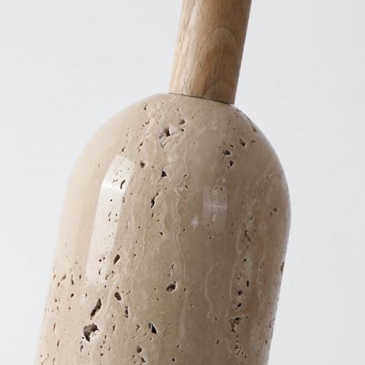 Travertin Retro Japanischer Stil Tischlampe