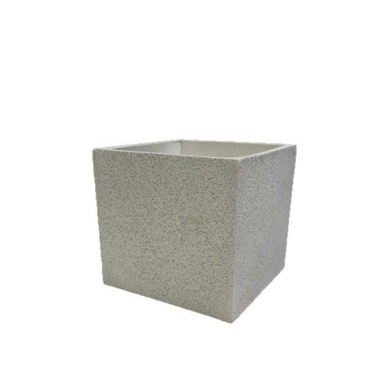 Lume Minimalist Stone Travertine Cube Wall Light