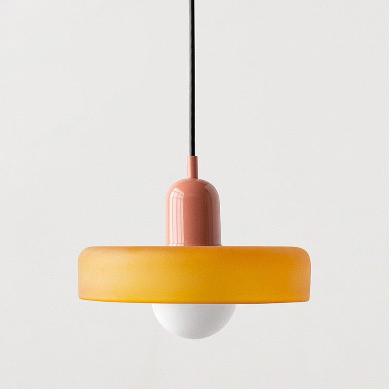 Leuchtender Halo Moderne Glas Pendelleuchte