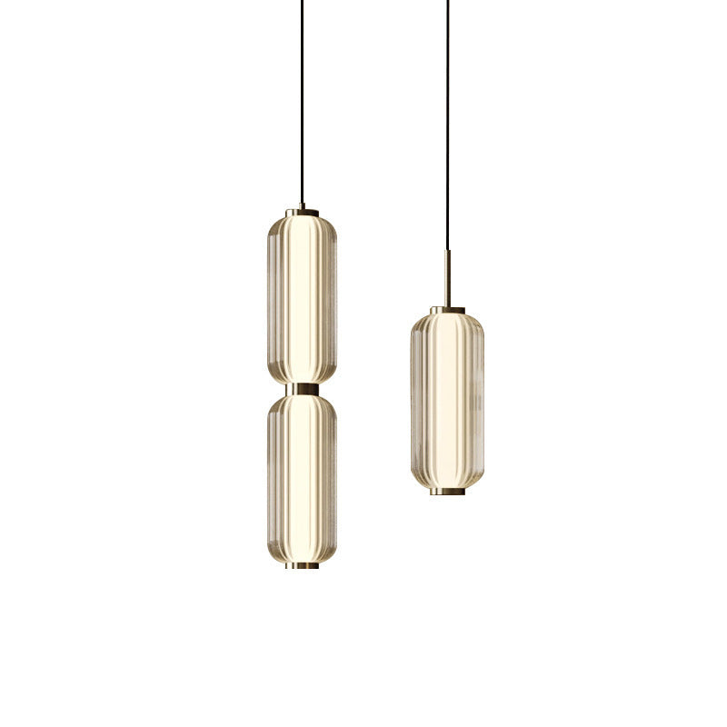 Elma Linear Striped Glass LED Pendant Light