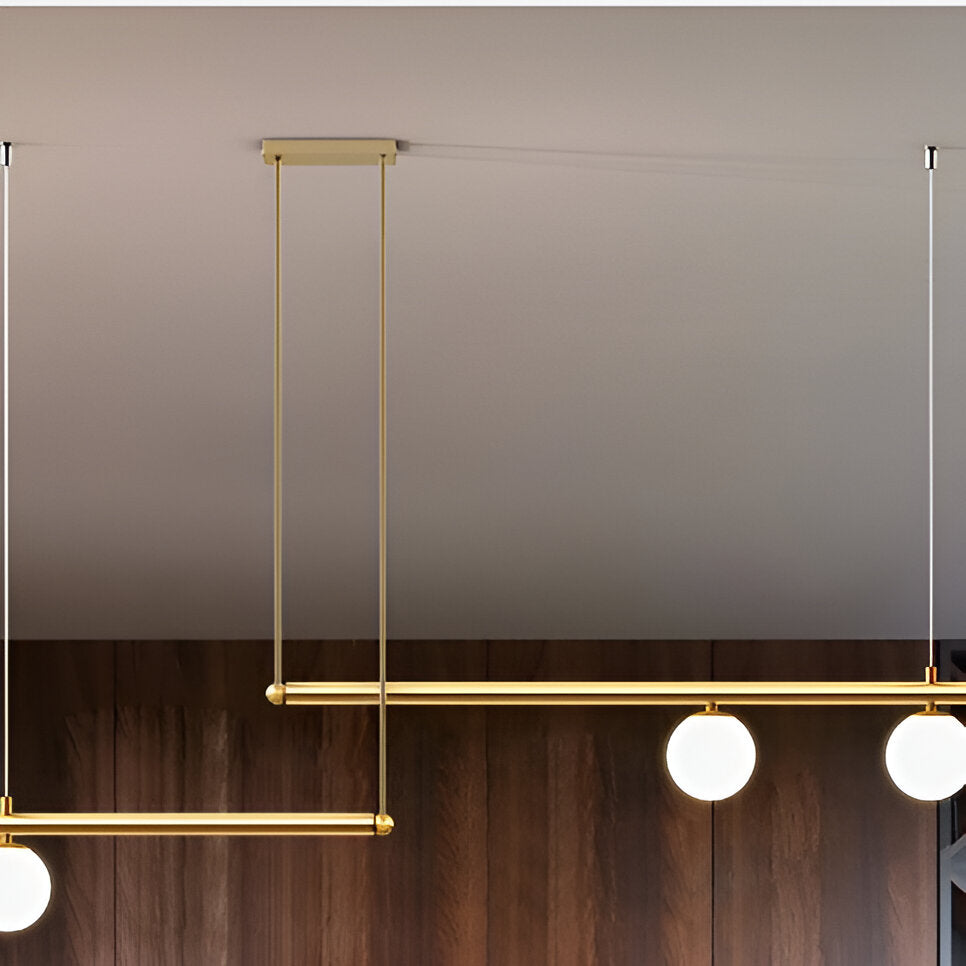 Nordic Glass Linear Luxury Pendant Light
