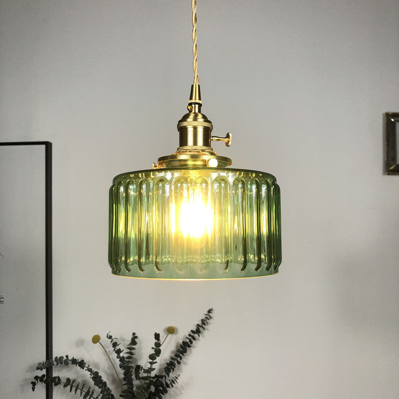 Celeste Glass Vintage Glow Glass Pendant Light