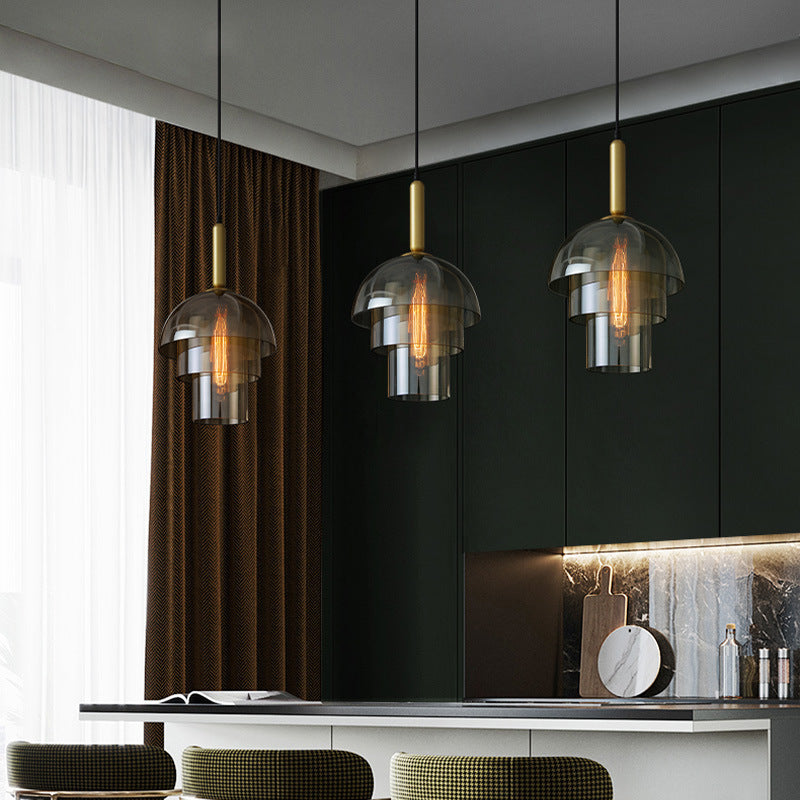 Clued Creative Minimalist Dome Glass Pendant Light