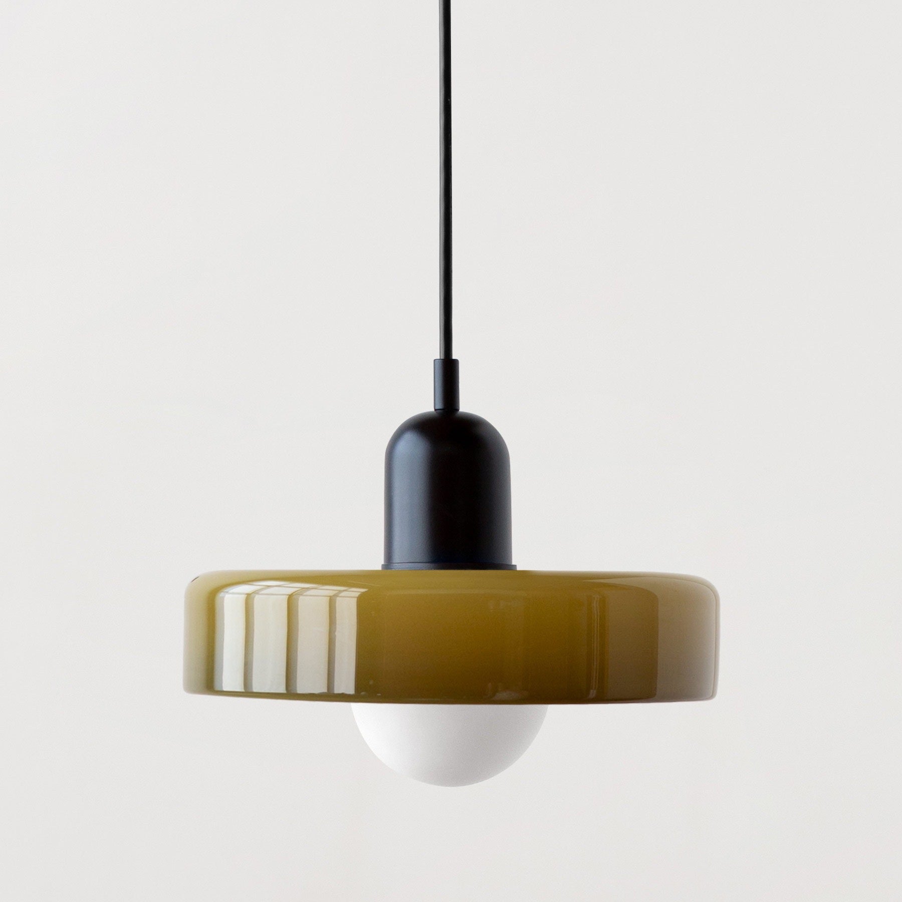 Leuchtender Halo Moderne Glas Pendelleuchte