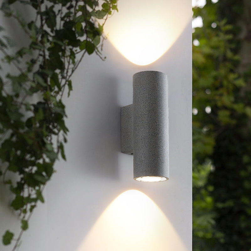 Midnight Glow Minimalist Cement Indoor Outdoor Wall Light