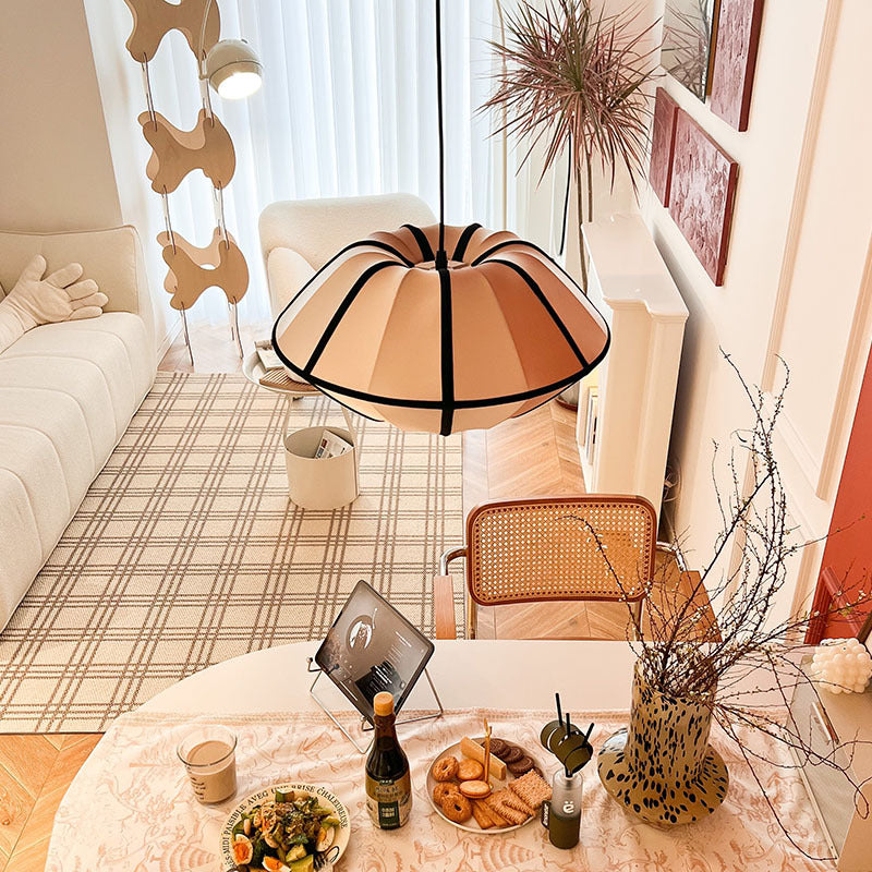 Japandi Silk Veil Pendant Light