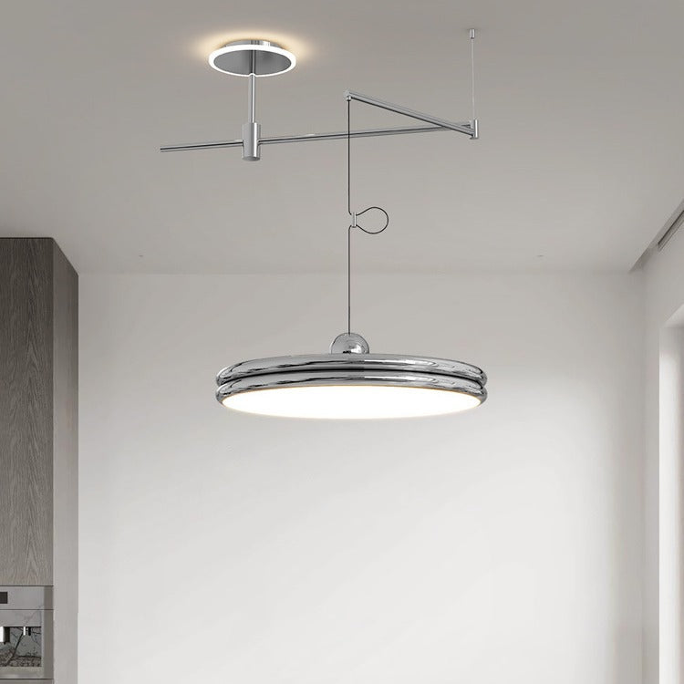 Rocker Movable Arm Flying Saucer Pendant Light