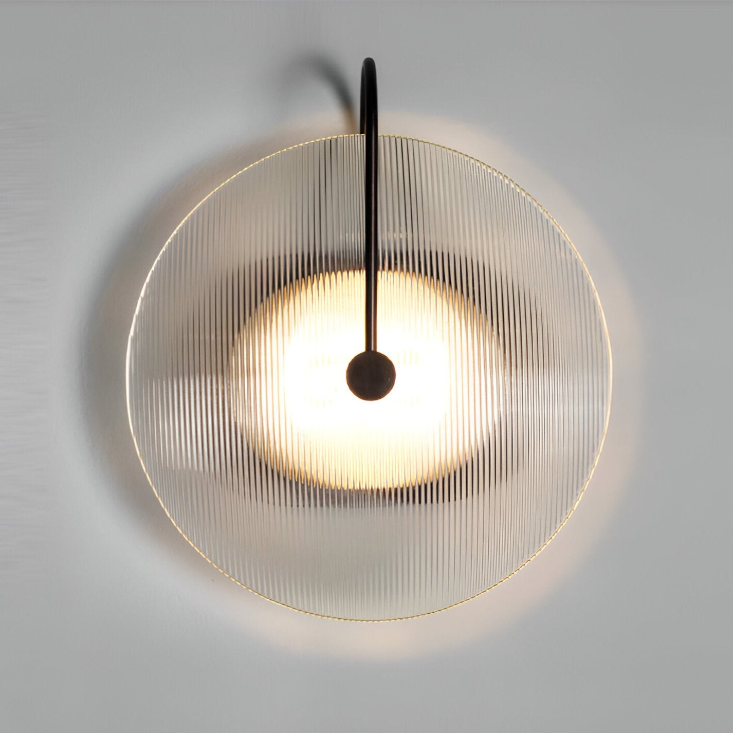 Modern Nordic Round Glass Wall Light