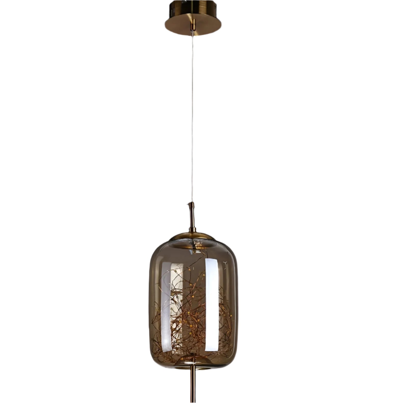 Lampe suspendue en verre moderne de luxe nordique