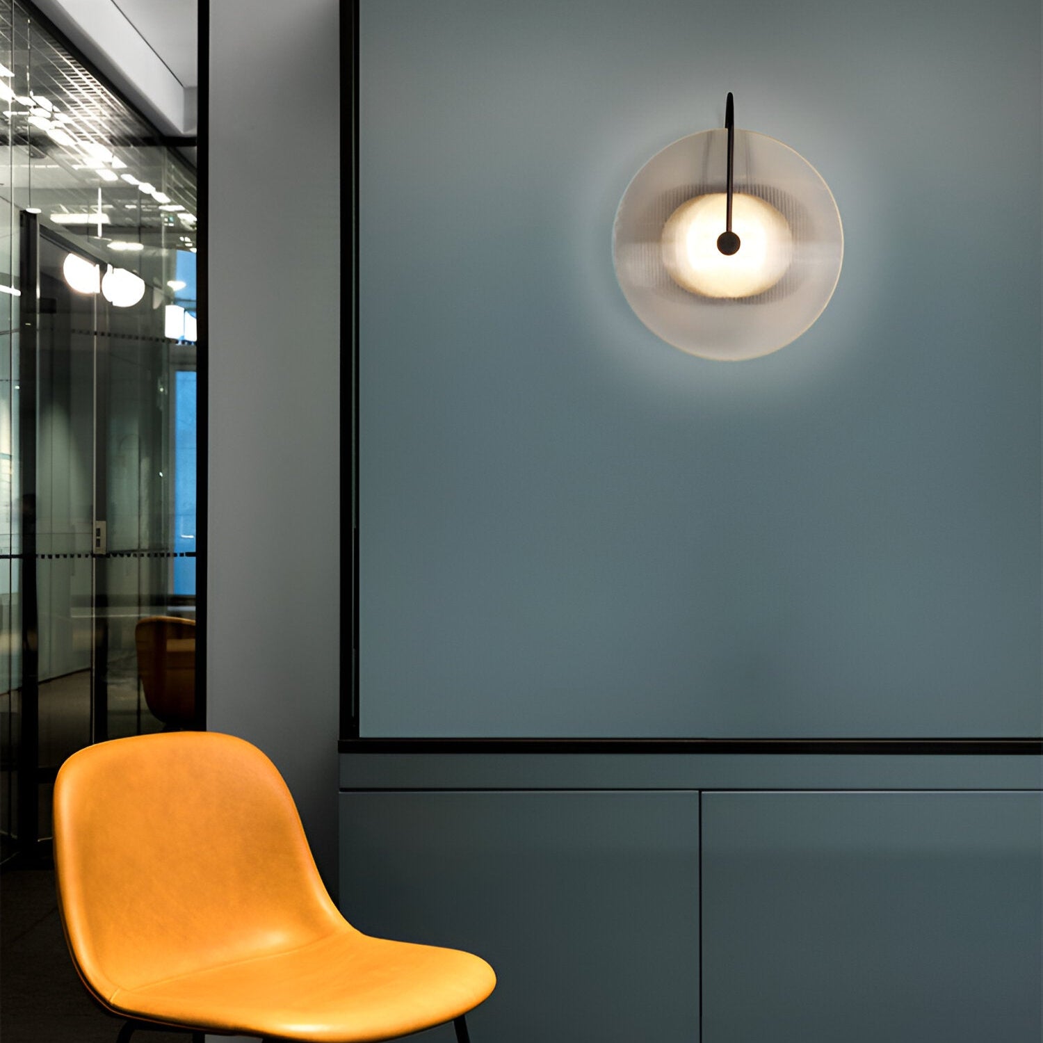 Modern Nordic Round Glass Wall Light