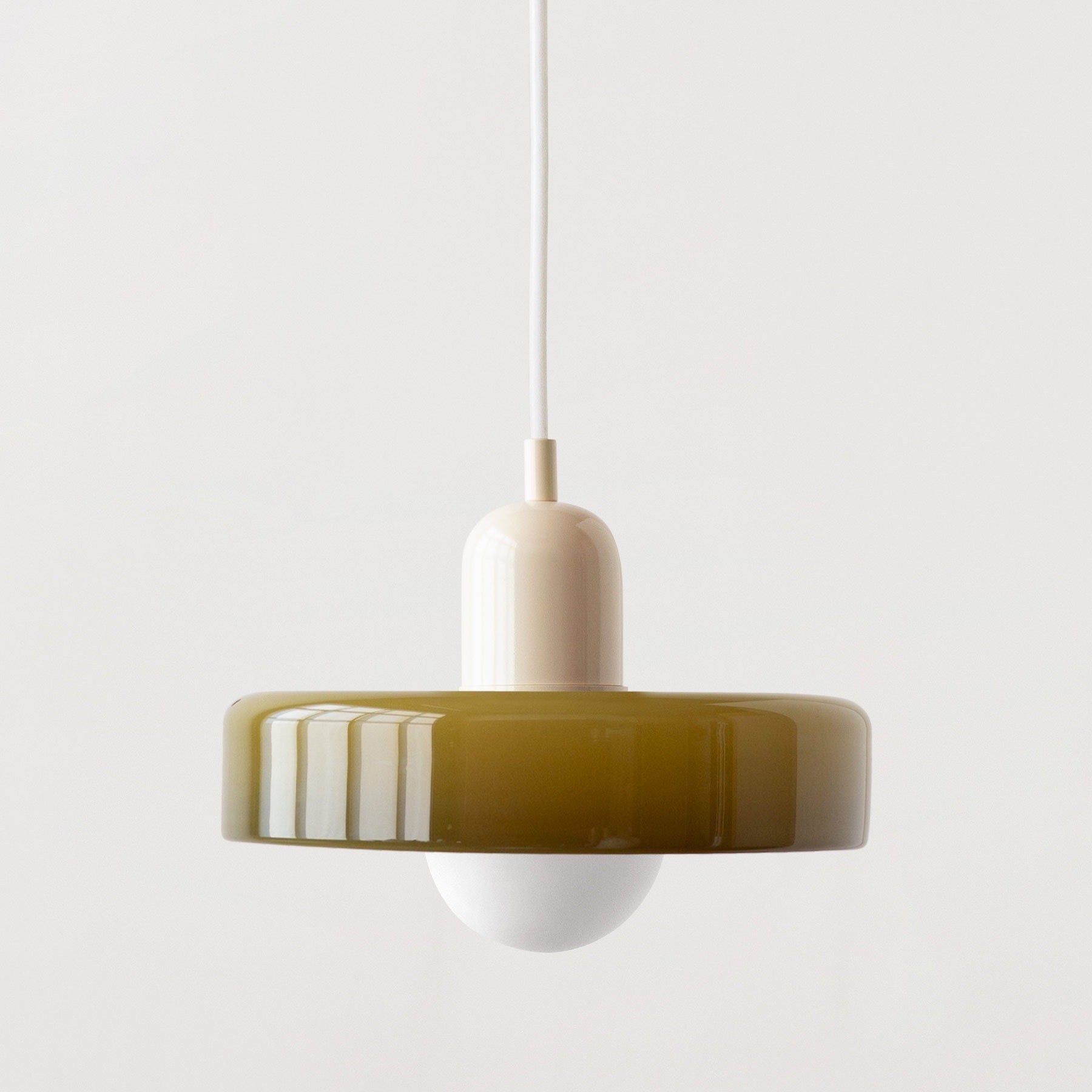Leuchtender Halo Moderne Glas Pendelleuchte