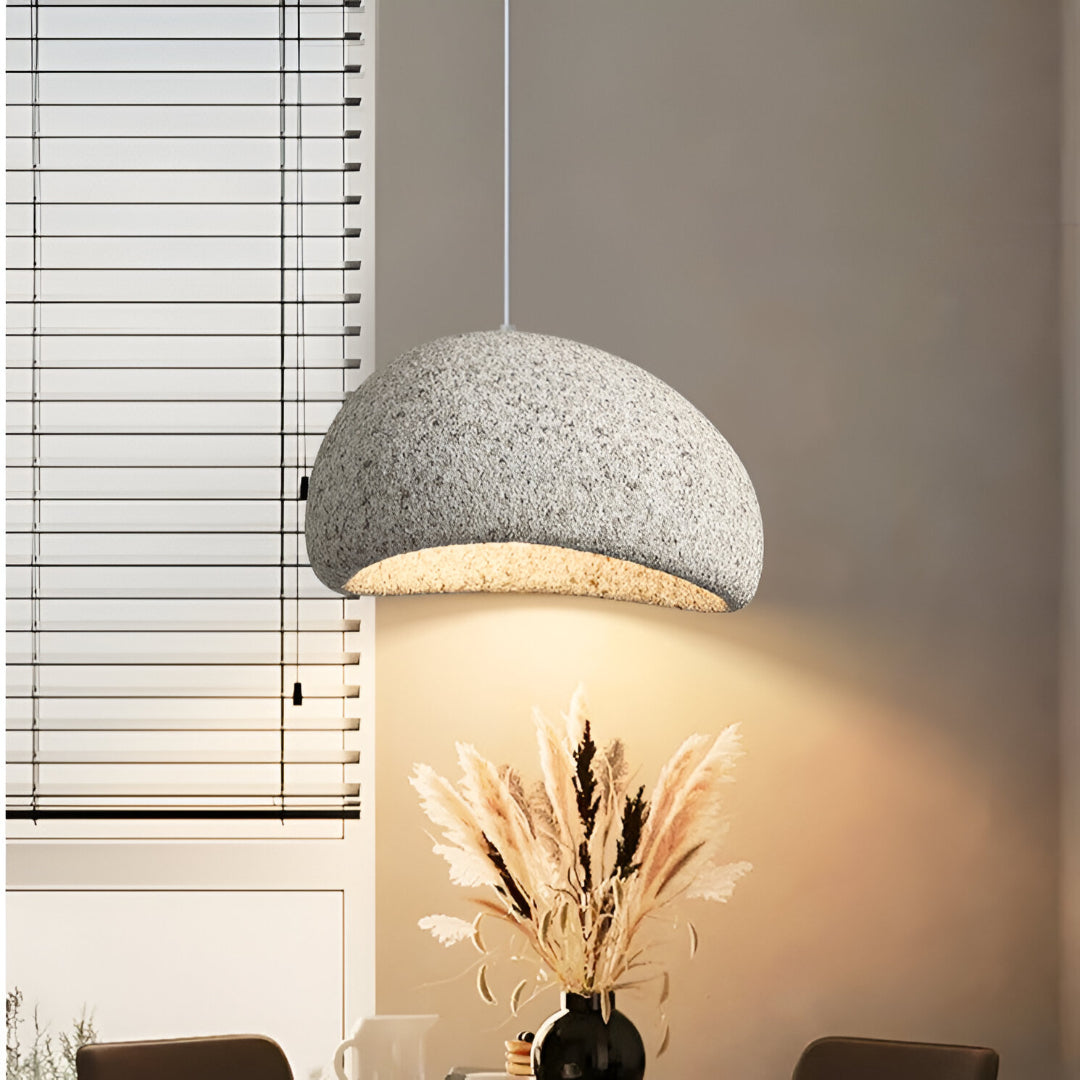 Nordic Wabi Sabi Fiberglass Pendant Light