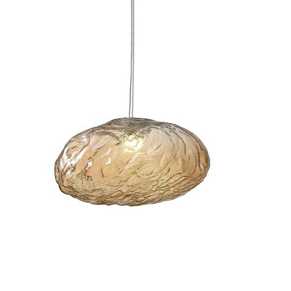 Fiberglass Clouds Minimalist Glass Pendant Light