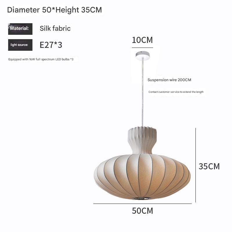 Mushin Glow Wabi-Sabi Silk Pendant Light