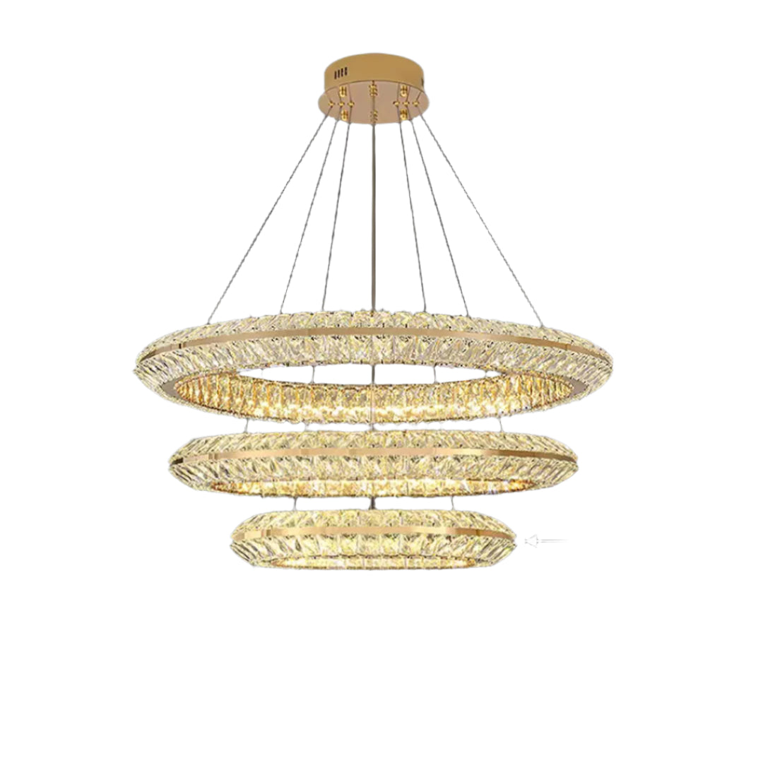 Audrey Radiant Ring Crystal Luxury Chandelier