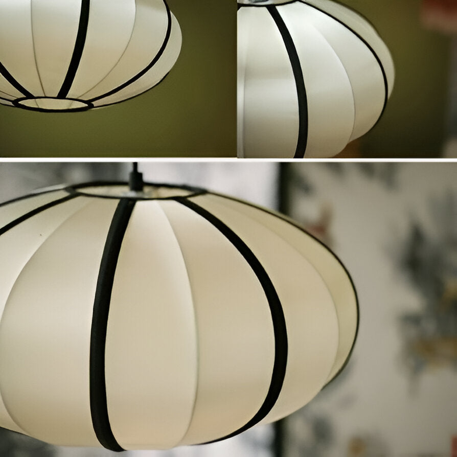 Japandi Silk Veil Pendant Light