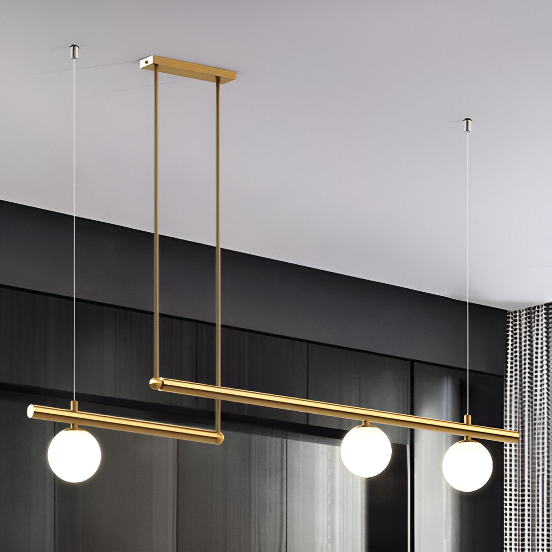 Nordic Glass Linear Luxury Pendant Light