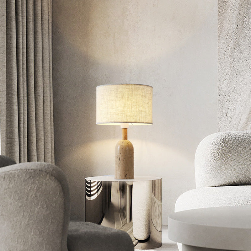 Travertin Retro Japanischer Stil Tischlampe