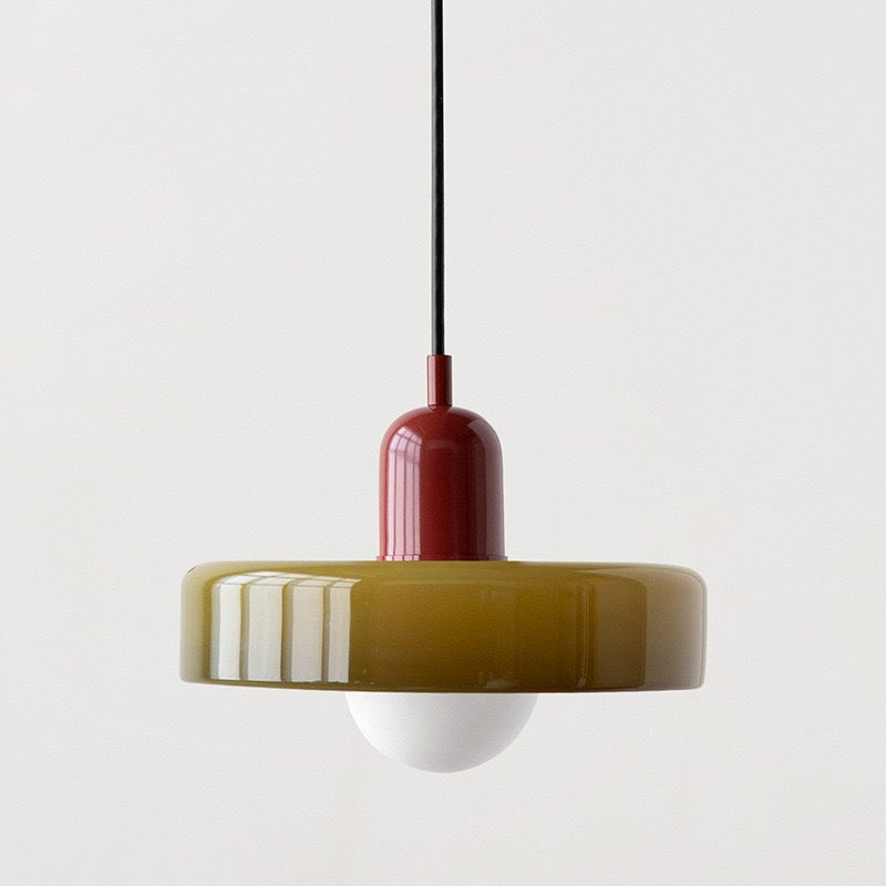 Leuchtender Halo Moderne Glas Pendelleuchte