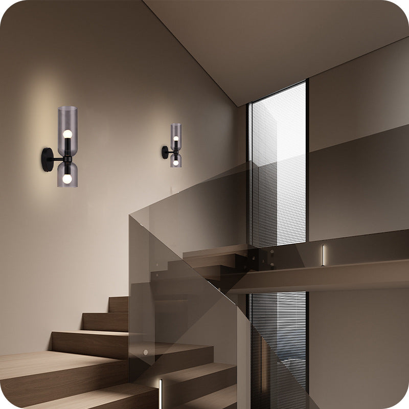 Nordic Double Head Glass Wall Light