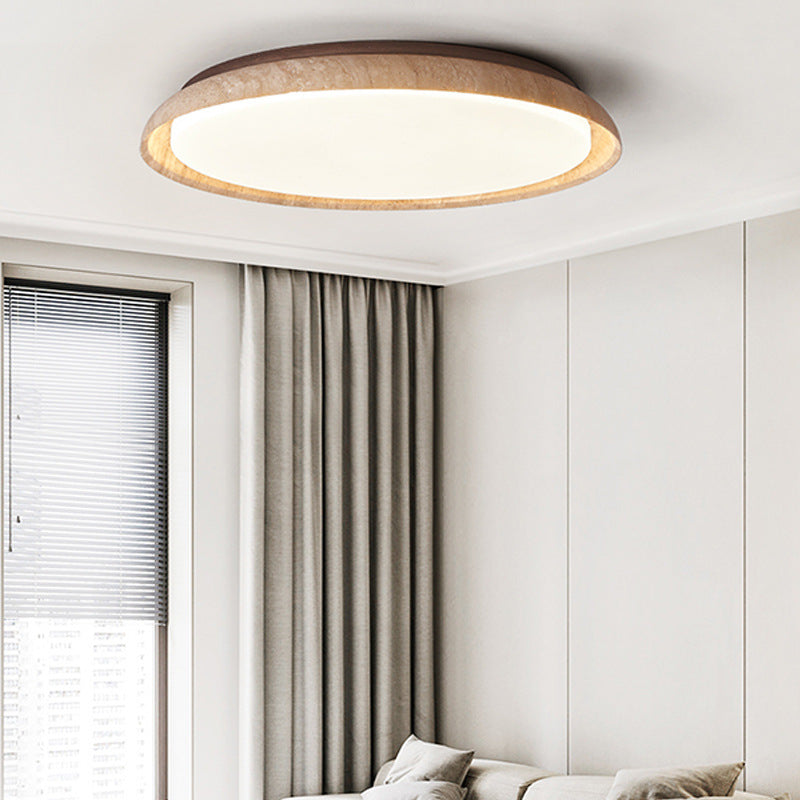 Travertine Japanese Wabi-Sabi Style Retro Ceiling Light