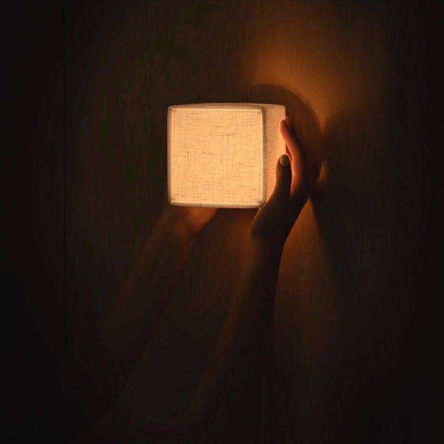 Zenform Glow Japanese Wabi-Sabi Fabric Wall Lamp