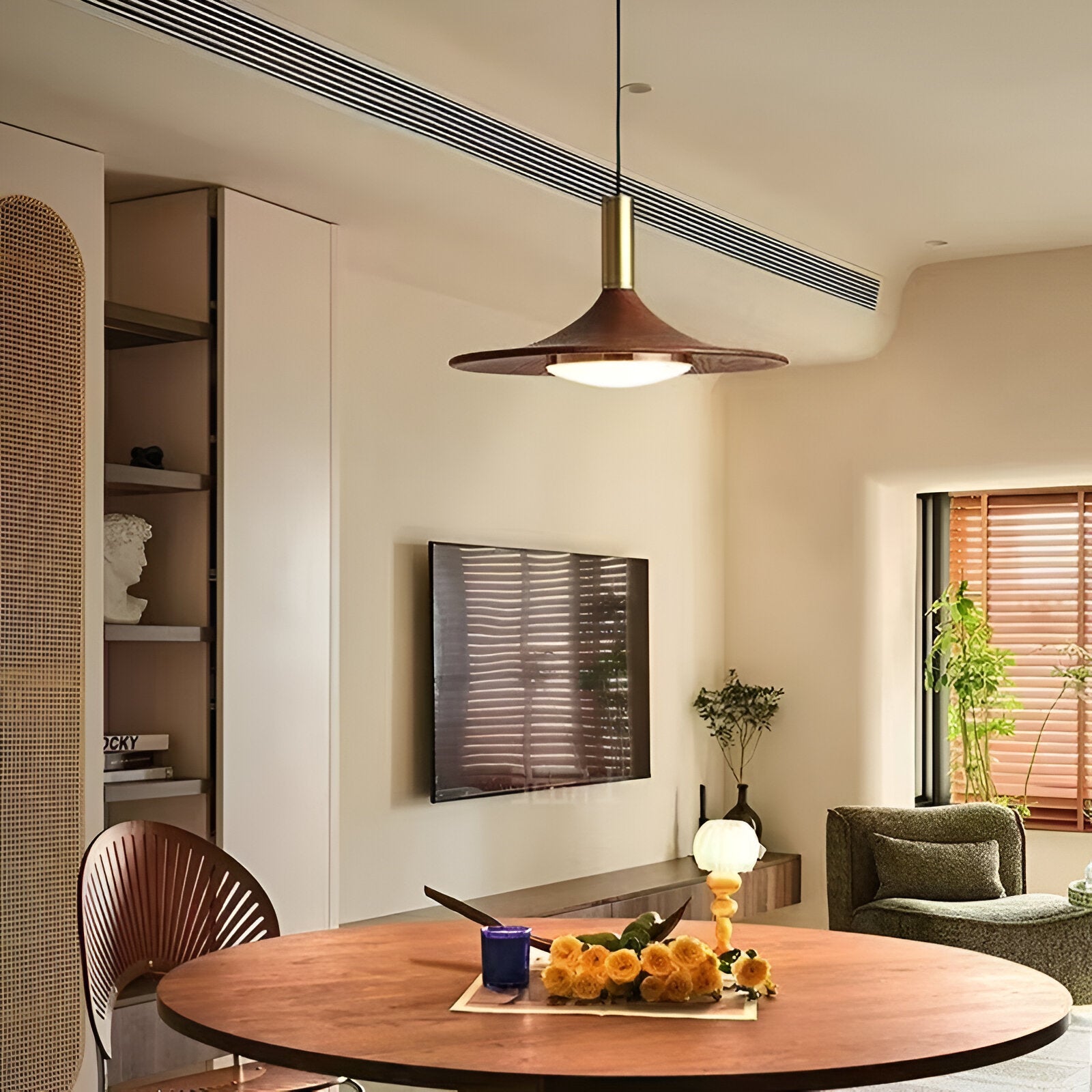 Nordic Style Iron Shade Minimalist Pendant Light