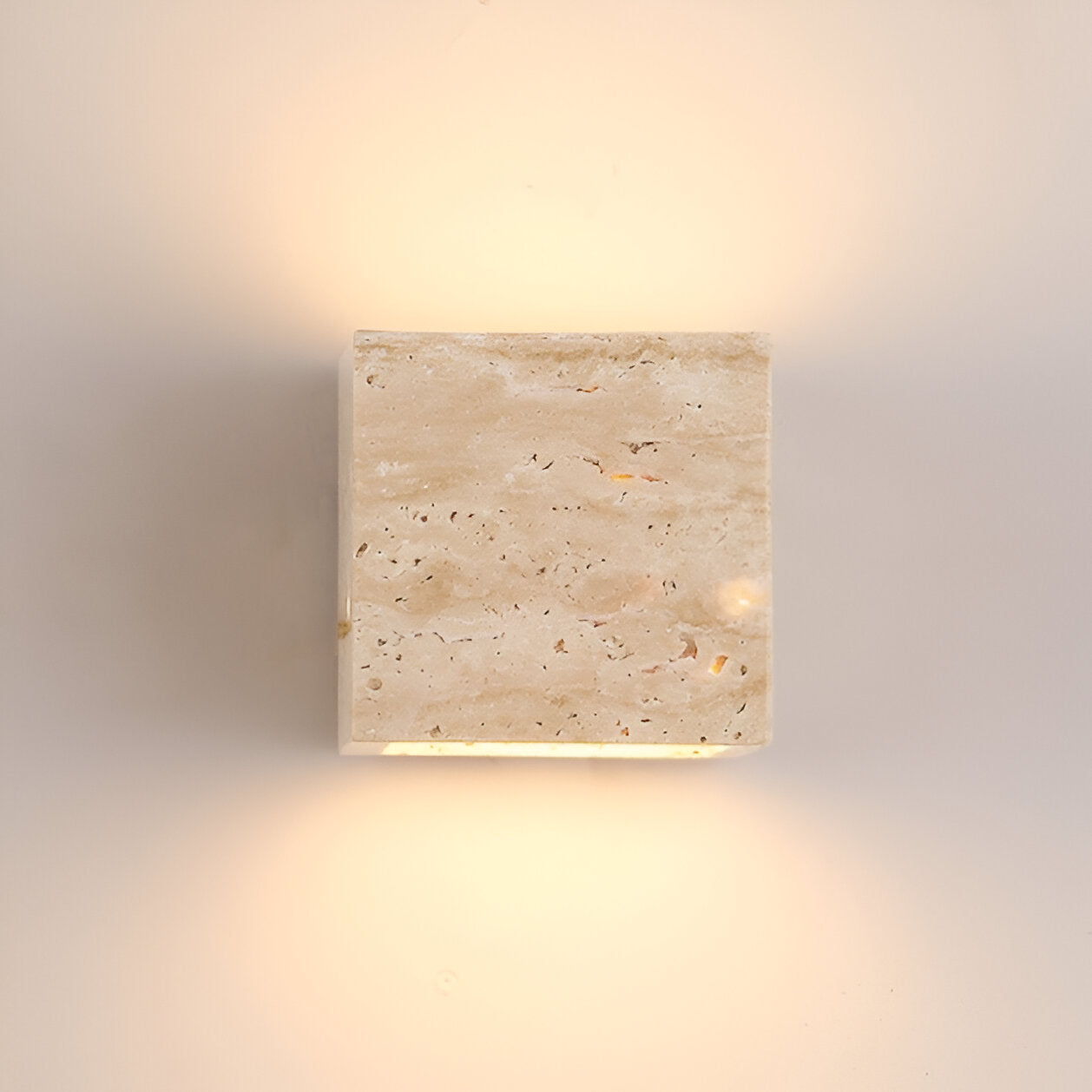 Travertine Stone Minimalist Outdoor LED Wall Light