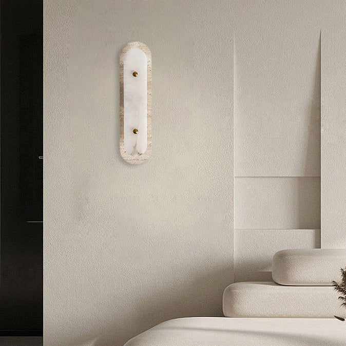 Sigrid Japandi Travertine Wall Light