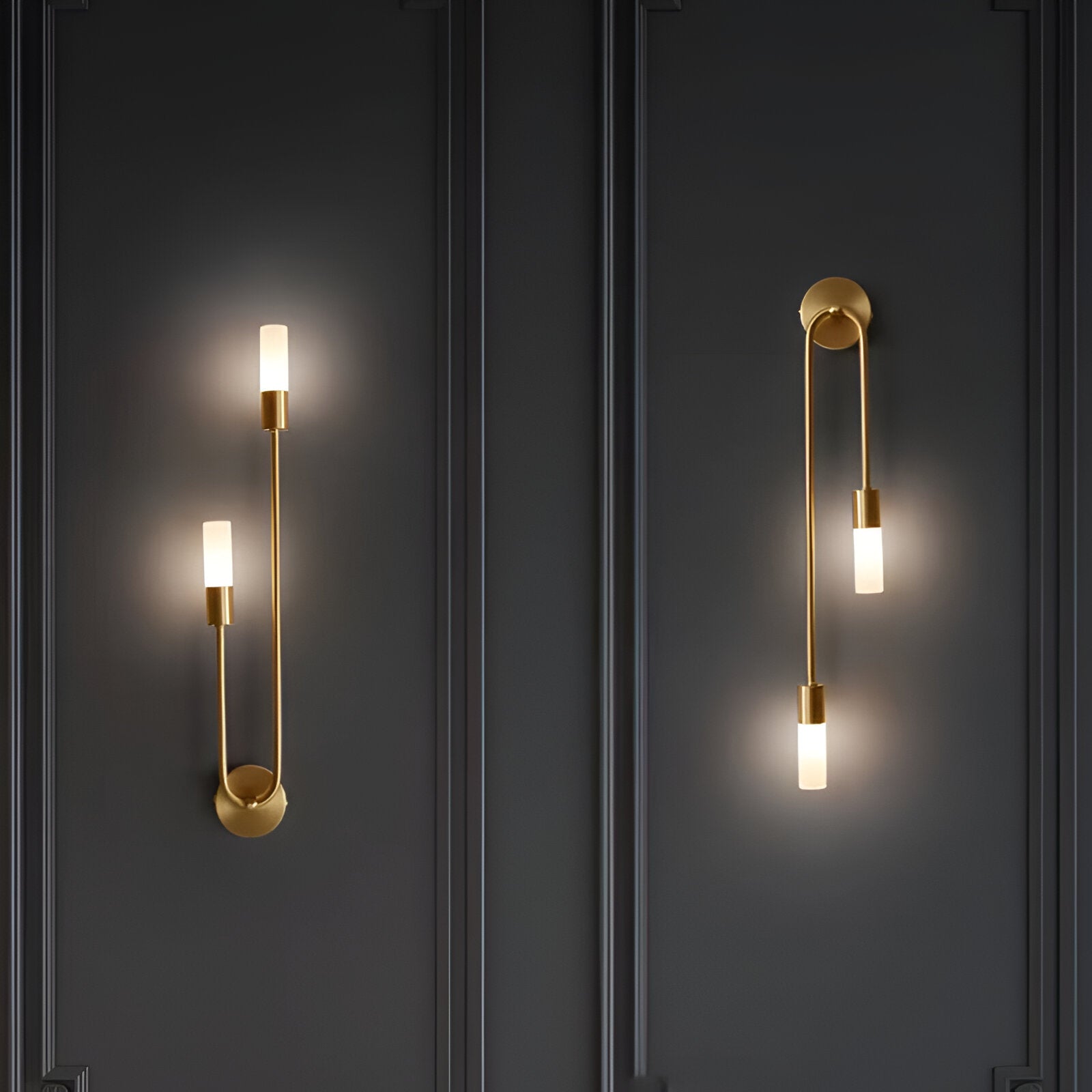 Nordic Modern Simplicity Iron & Acrylic Long Tube Wall Light