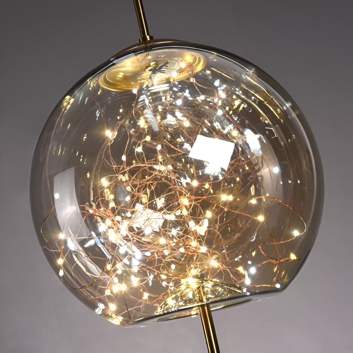 Lampe suspendue en verre moderne de luxe nordique