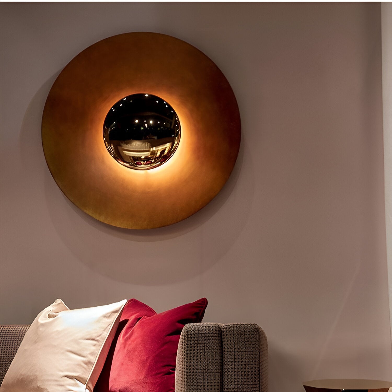 Delight Color Round Metal Wall Light