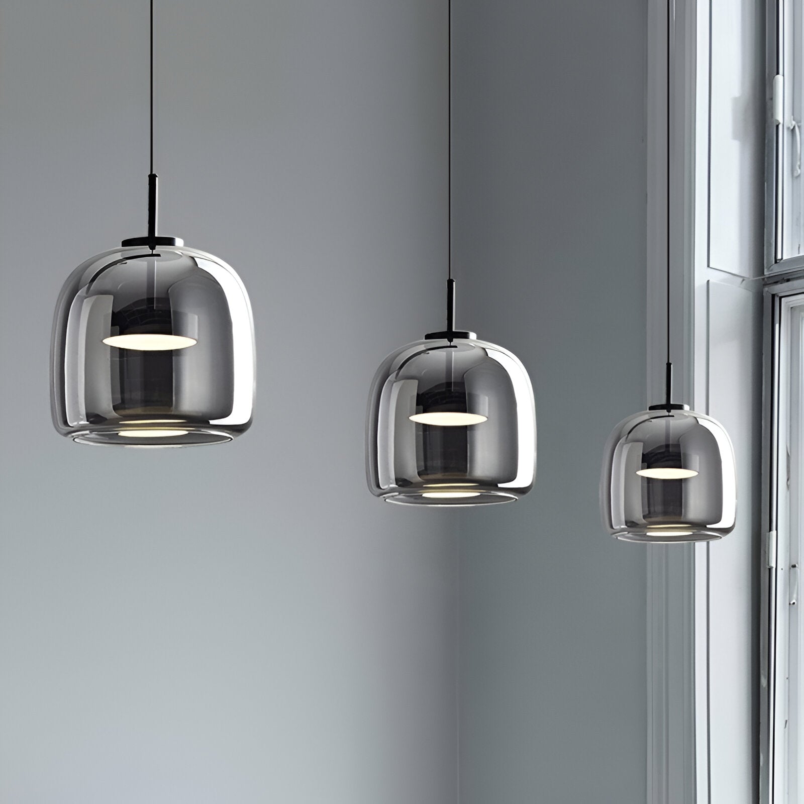 Retro Hailie Modern Glass LED Pendant Light