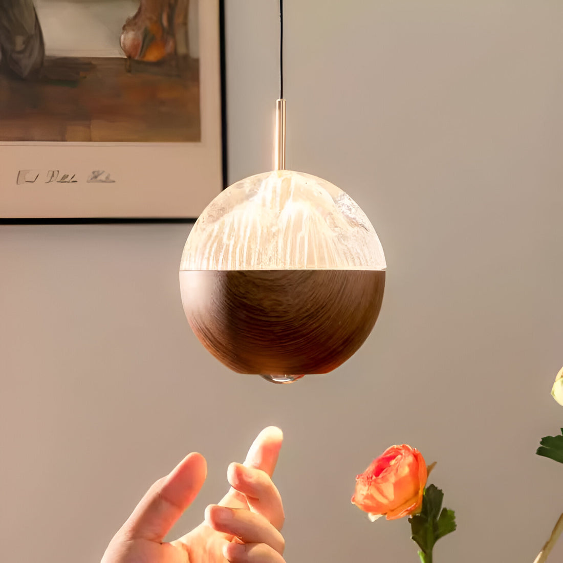 Lampada a sospensione in ferro medievale di lusso Smart Touch - FATTO