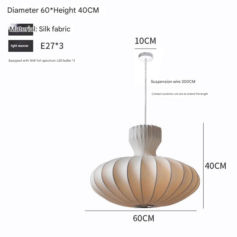 Mushin Glow Wabi-Sabi Silk Pendant Light