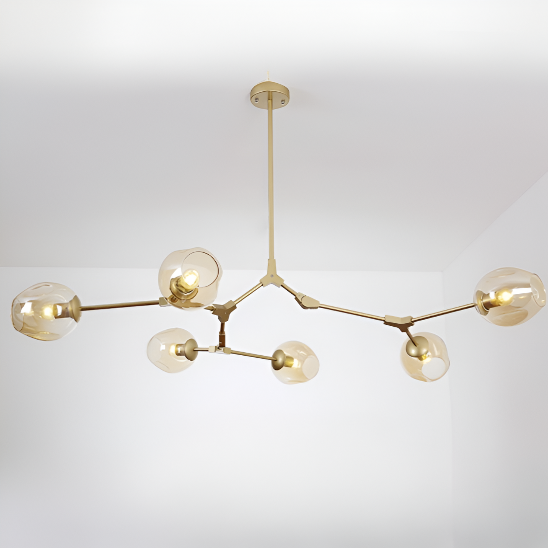 Nordic Tree Branch Multi-Head Wrought Iron LED Chandelier