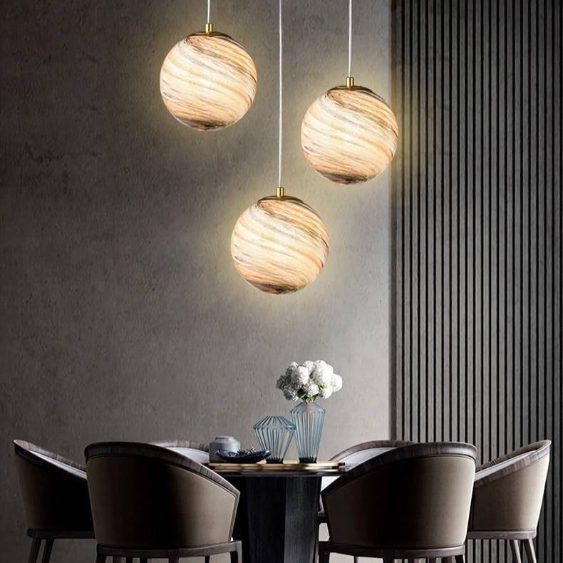 Jupiter Japandi Glass Pendant Light