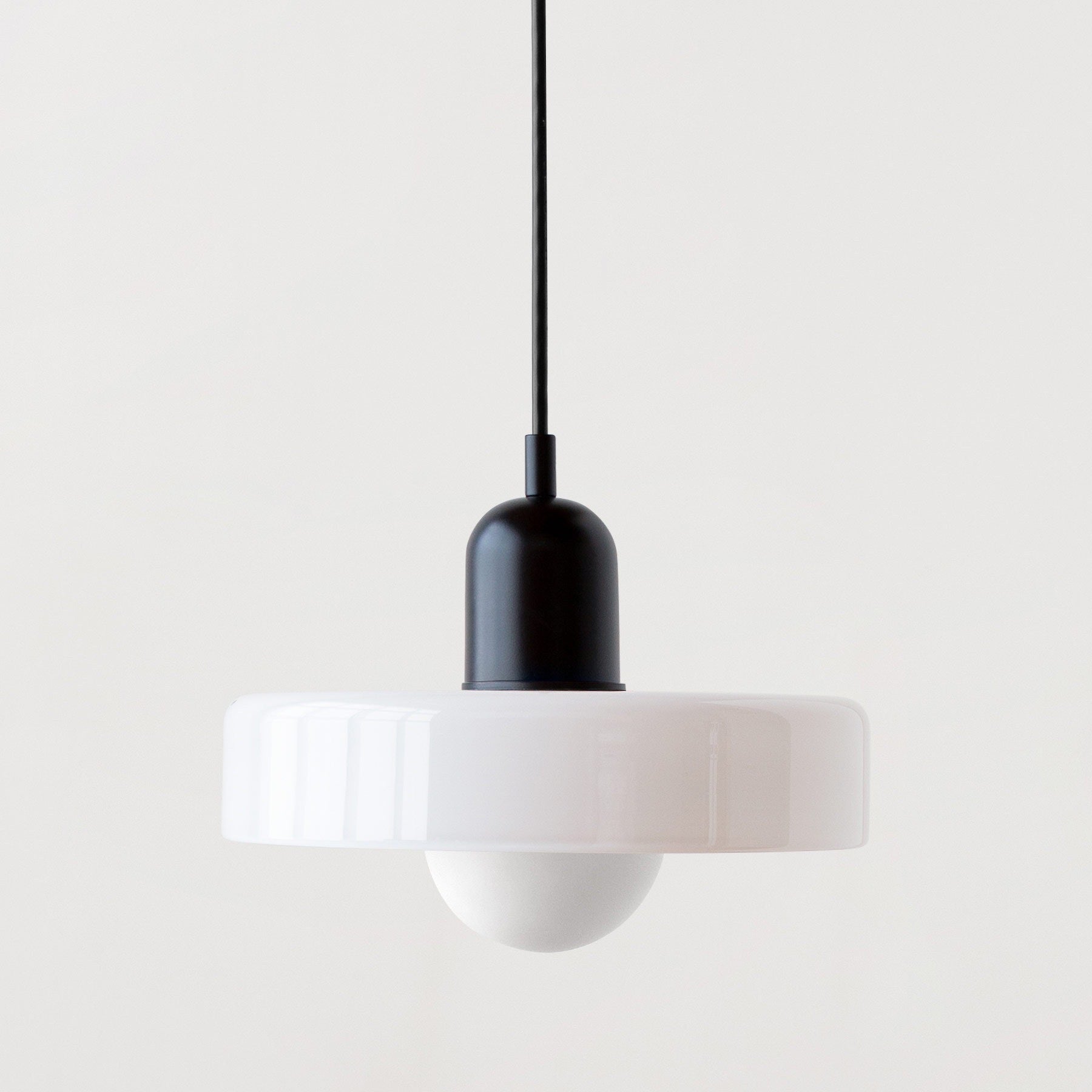 Leuchtender Halo Moderne Glas Pendelleuchte