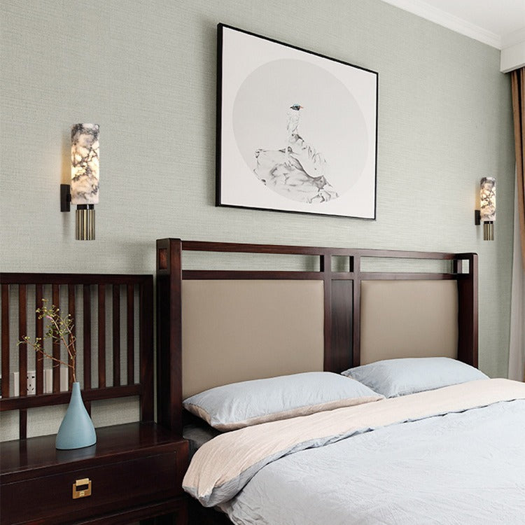 The Polished Marble Minimalist Metal Wall Light