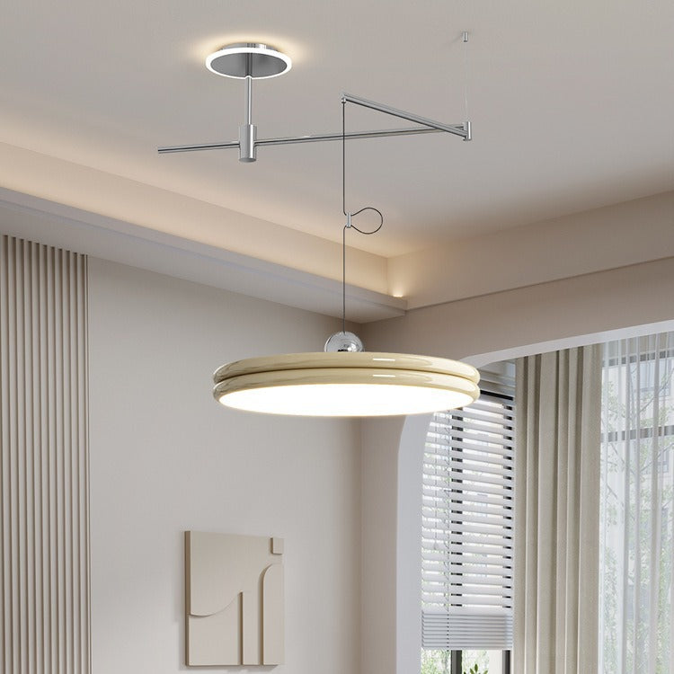 Rocker Movable Arm Flying Saucer Pendant Light