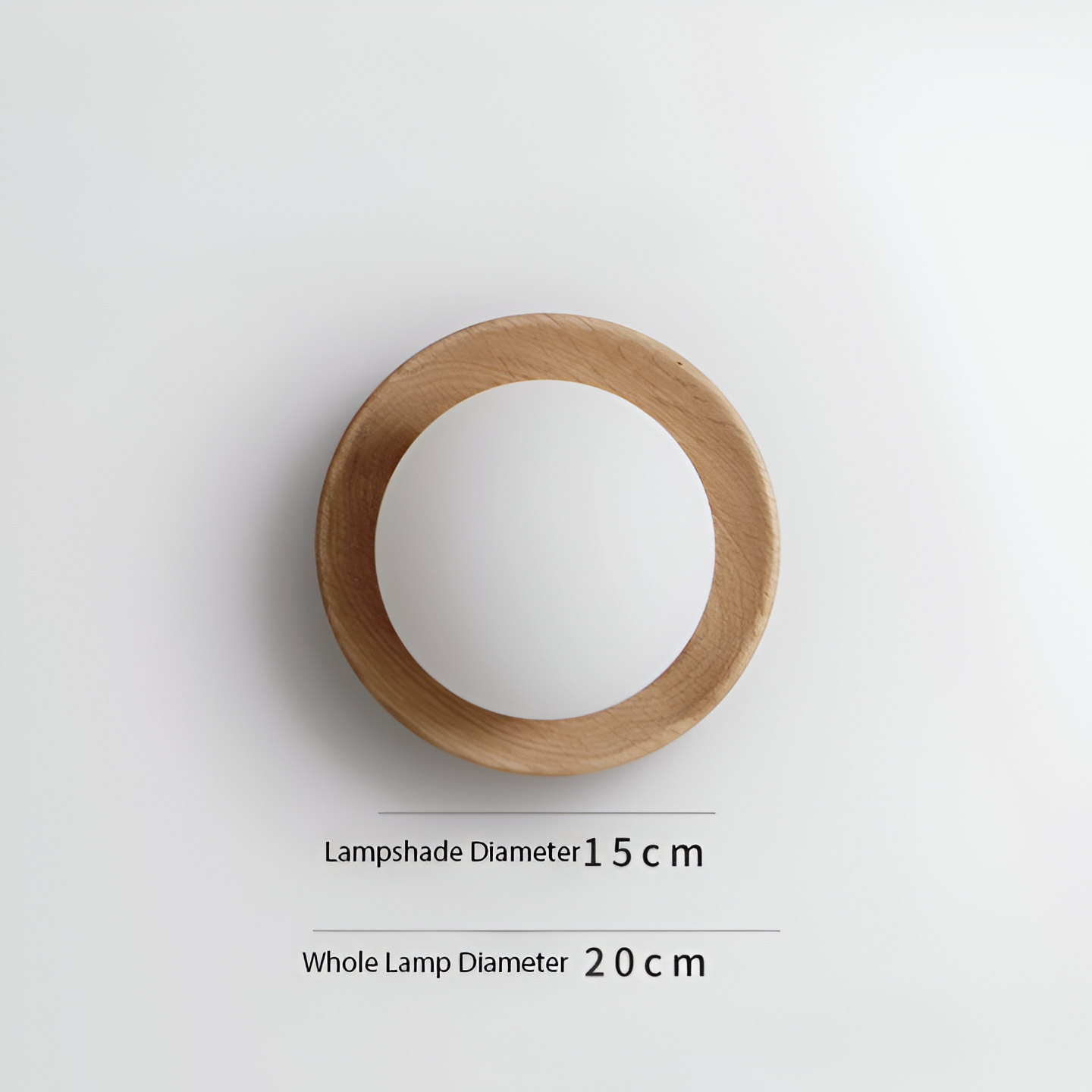 Nordic Minimalist Natural Wood LED Wall Light