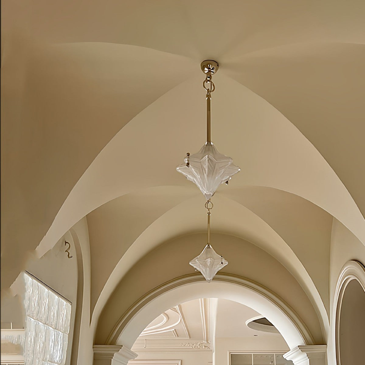 Lyra Star Modern Glass Pendant Light