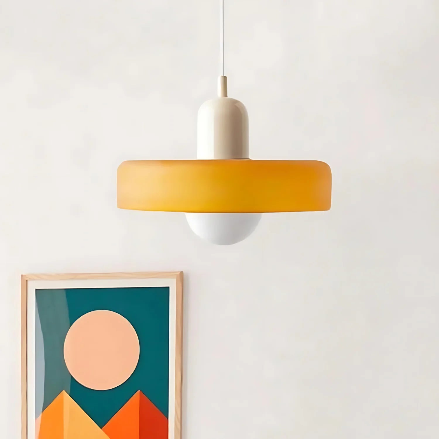 Leuchtender Halo Moderne Glas Pendelleuchte