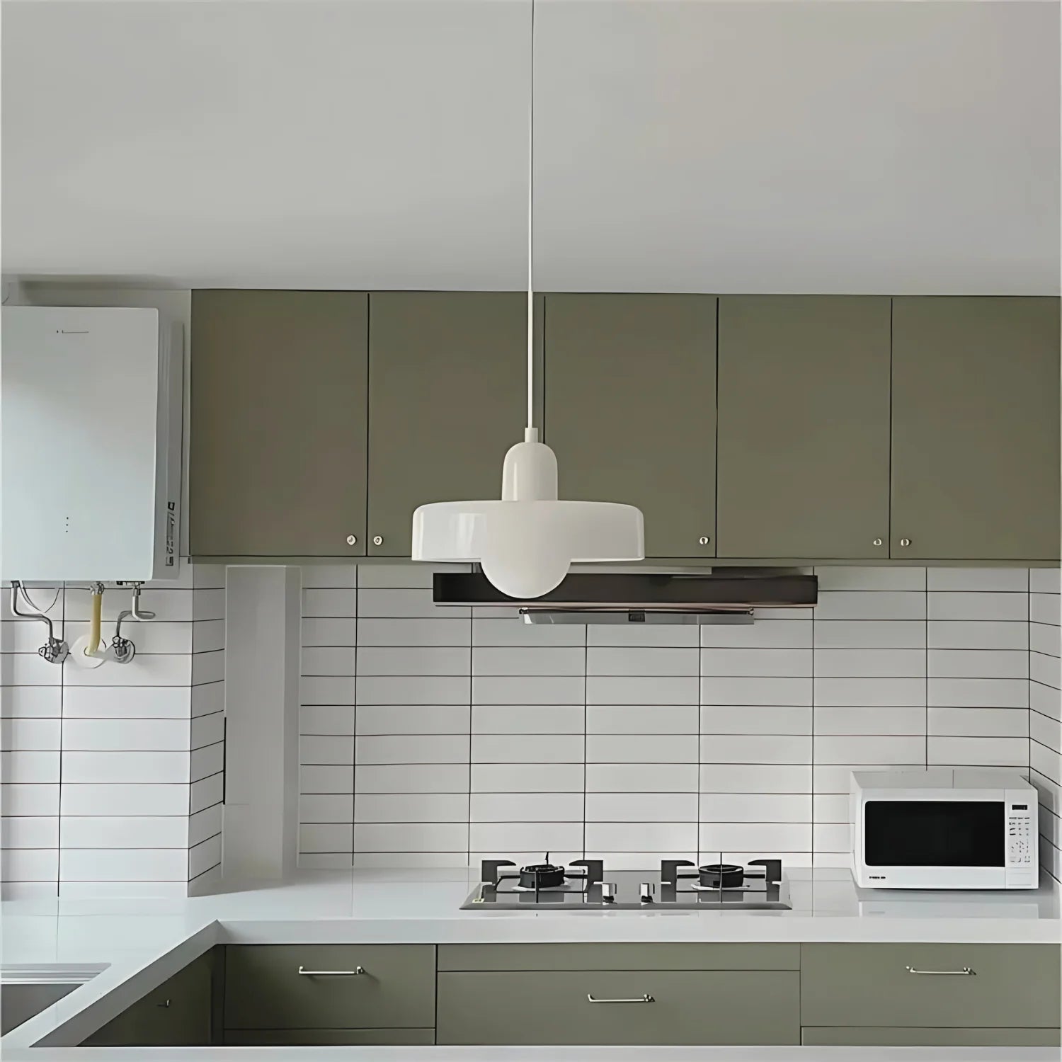 Leuchtender Halo Moderne Glas Pendelleuchte