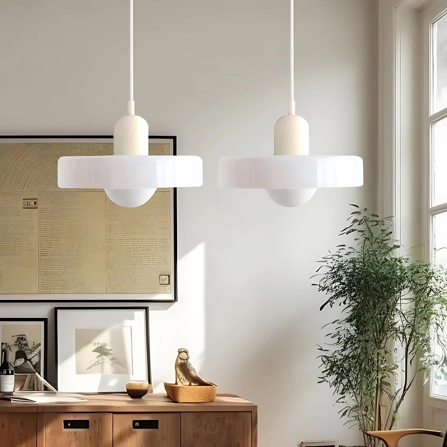 Leuchtender Halo Moderne Glas Pendelleuchte