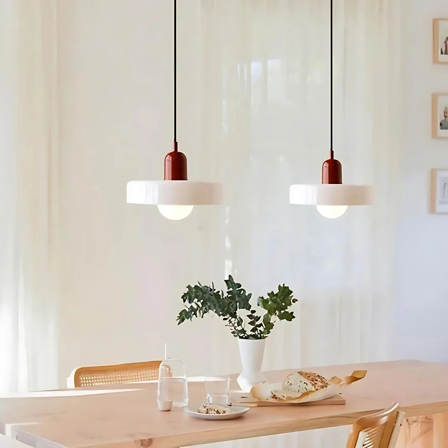 Leuchtender Halo Moderne Glas Pendelleuchte